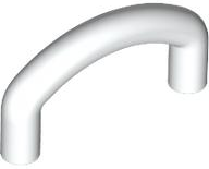 Bar, Curved U-Shape 2 x 3 in White