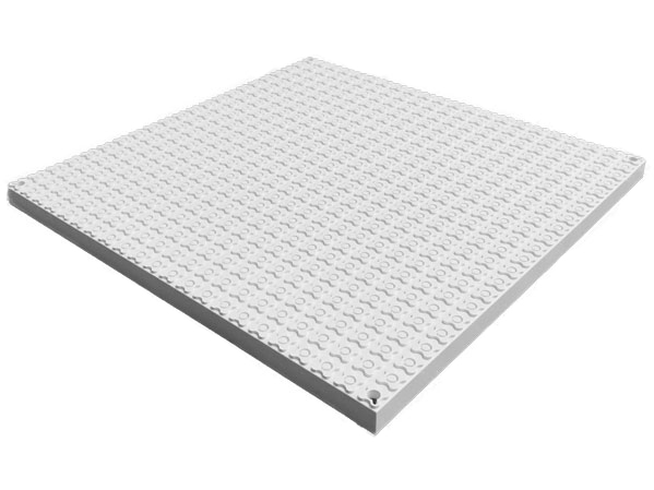 Scala, Baseplate 44 x 44 with 4 holes in White
