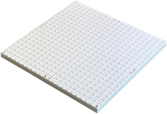 Scala, Baseplate 44 x 44 with Twelve Holes in White