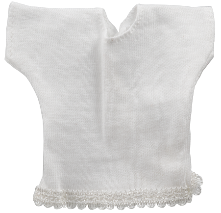 Scala, Shirt / Blouse with Short Sleeves and Bottom Trim in White