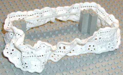 Scala, Elastic Ribbon for Baby Crib in White