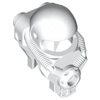 Helmet - Space with 2 Rear Studs in White