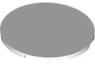 Tile Round 6 x 6 in White