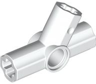 Technic Axle and Pin Connector Angled Triple - 60° in White