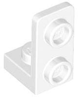 Bracket 1 x 1 - 1 x 2 Inverted in White