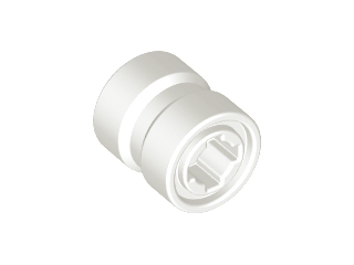 Wheel 8 x 9 with Hole Notched for Wheels Holder Pin, Re-inforced Back in White