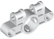 Technic Connector 1 x 5 with Worm Gear Hole in White