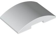 Brick Curved 4 x 6 Double, 2 x 4 Cutout in White