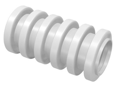 Hose, Ribbed 7mm D. 2L / 1.6cm in White