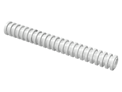 Hose, Ribbed 7mm D. 8L / 6.4cm in White