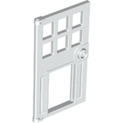 Door 1 x 4 x 6 with Pet Door in White