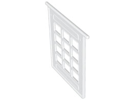 Duplo Door, Garage, 6 x 7 with 12 Panes in White