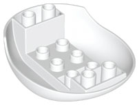 Duplo Helicopter Base, 6 x 7 x 15 in White