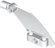 Technic Panel Curved 5 x 7 Parallelogram Right in White