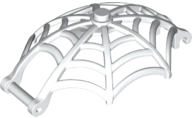 Insect Accessory, Spider Web, Dome Shaped with Bar, Clips in White