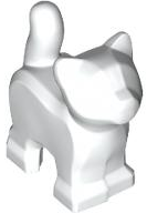 Animal, Cat, Kitten, Short Tail [PLAIN] in White