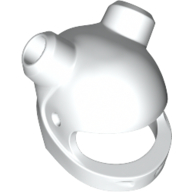 Helmet, Standard, 2 Horn Holes in White
