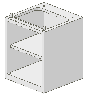 Homemaker Washbasin Base 4 x 4 x 4 in White