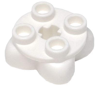 Feet, 2 x 2 x 2/3 with 4 Feet, 4 Studs on Top in White