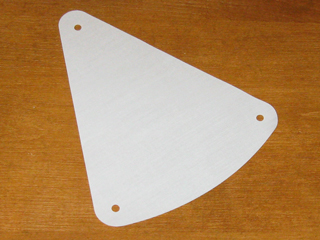 Roof, Carousel, Section 22 x 18 in White