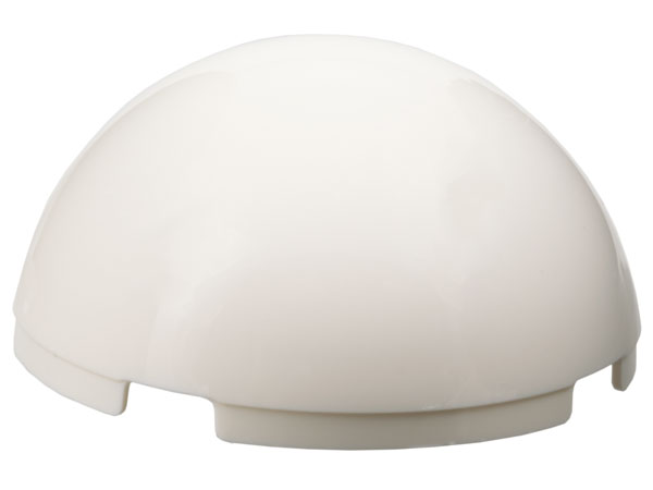 Dome Hemisphere 4 x 4 in White
