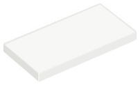 Tile 2 x 4 with Groove in White