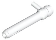Cylinder 1 x 5 1/2 with Handle (Friction Cylinder) in White
