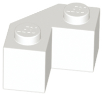 Brick Wedged 2 x 2 Facet in White