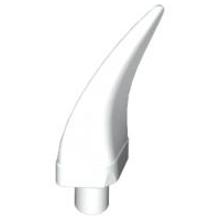 Animal Body Part, Barb / Claw / Tooth / Talon / Horn, Medium in White