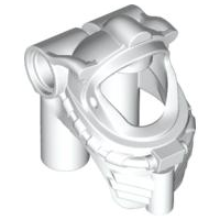 Helmet Underwater / Space, Breathing Apparatus with Pin Holes in White