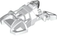 Large Figure Foot, Small with Axle Connector in White