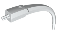 Large Figure Tail / Horn in White