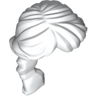 Hair Ponytail Long French Braided in White