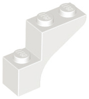 Brick Arch 1 x 3 x 2 in White