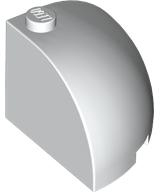 Brick Round Corner 3 x 3 x 2 Dome Top in White