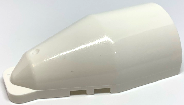Windscreen 7 x 4 x 2 Round Extended Front Edge in White