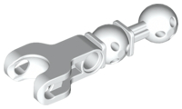 Large Figure Skeletal, Limb with Ball Joint on Axle and Ball Socket and Hole in White