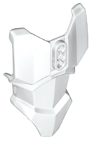 Large Figure Torso Cover, Armour with 2 Chest Holes and Ball Joint Socket in White