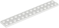 Plate 2 x 14 in White