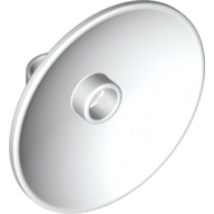 Duplo Dish / Radar 3 x 3 in White