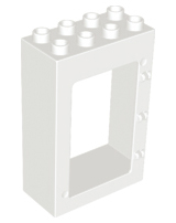 Duplo Door Frame 2 x 4 x 5 in White