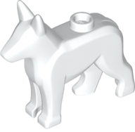 Animal, Dog, Alsatian / German Shepherd (Police Dog) [Plain] in White