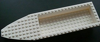 Boat Deck 8 x 28 x 3 in White