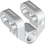 Technic Axle and Pin Connector Perpendicular Split in White