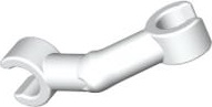 Arm Skeleton Bent with Clips at 90° [Vertical Grip] in White