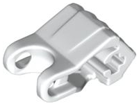 Large Figure Hand, Fist with Axle Hole, 4 Fingers in White