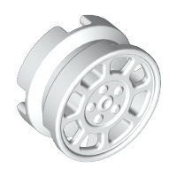 Wheel 11 x 6 with 8 Spokes in White