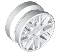 Wheel 11 x 6 with 8 'Y' Spokes [Plain] in White