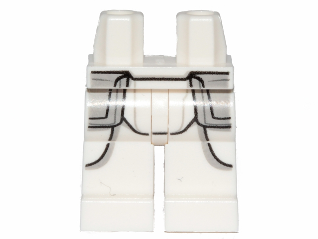 Hips and Legs with SW Snowtrooper Armor Pattern, White