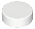 Tile Round 1 x 1 in White